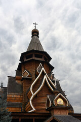 Wall Mural - Wooden church in the village