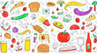 © lastfurianec - Children's colorful doodles on white paper