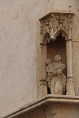 Canvas Print - Sculpture in Tournus, France 