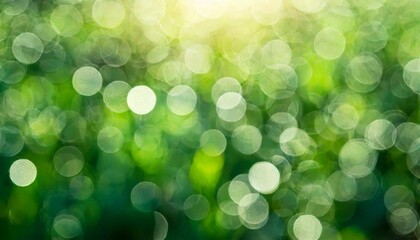 Wall Mural - abstract green bokeh abstract background