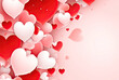 © Piotr - Assortment of Red and White Hearts on Pink Background