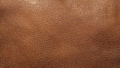 Wall Mural - background texture of brown natural leather grain