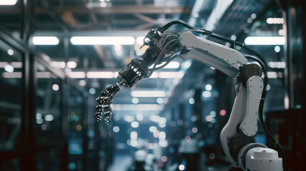 Poster - Advanced robotic automation technology in modern industrial manufacturing process