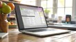 Online Digital E Invoice Statement On Laptop