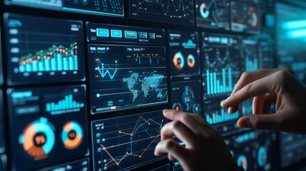 automated testing process visualization: an image illustrating an automated testing dashboard with p