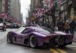 © we360designs - Purple Sports Car Parked on Side of Street