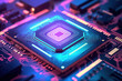 © Dmitry Rukhlenko - Close-up of a computer processor chip on a motherboard