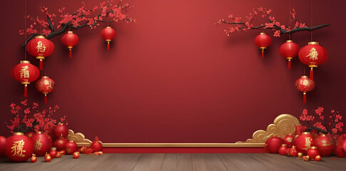 Wall Mural - Chinese festival  background