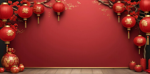 Wall Mural - Chinese festival  background