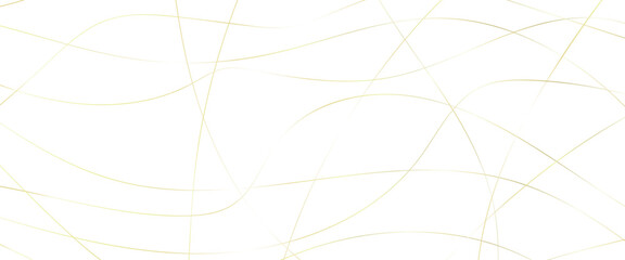 Wall Mural - vector abstract gold lines with white background, creative and geometric shape with gold luxury patt