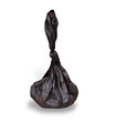 a brown plastic dog poop bag isolated on transparent background