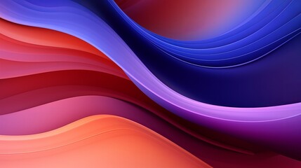 Wall Mural - Abstract Colorful Gradient 3d Wave Background Wallpaper