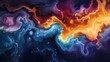 Galaxy colorful fantasy realism style abstract poster web page  background with generative