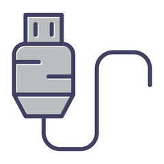 Poster - Usb Cable Vector Icon