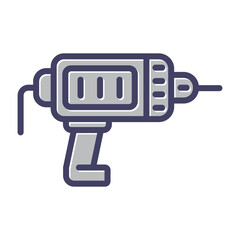 Sticker - Electric Drill Vector Icon