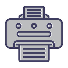 Sticker - Printer Vector Icon