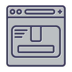 Poster - Package Vector Icon