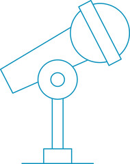 Poster - Microphone Thin Line Icon