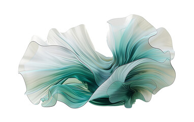 Poster - a poetic marriage of mint green and seafoam blue abstract shape