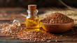 
Linseed oil, or flaxseed oil, is a clear to yellowish oil derived from the dried and matured seeds of the flax plant.