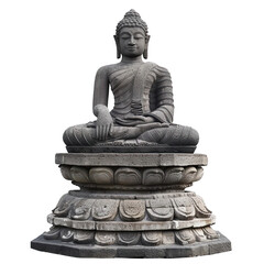 Canvas Print - statue of buddha stupa