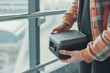 buyer choosing a portable travel safe