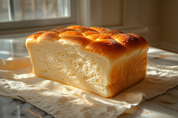 Wall Mural - White bread.