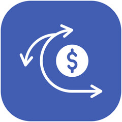 Poster - Sprint Cost vector icon illustration of Finance and Money iconset.