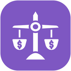 Wall Mural - Currency Balance vector icon illustration of Finance and Money iconset.