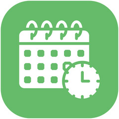 Poster - Schedule vector icon illustration of Project Management iconset.