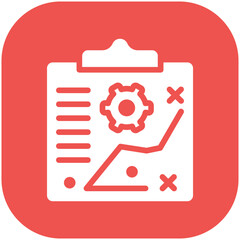 Poster - Strategy vector icon illustration of Project Management iconset.