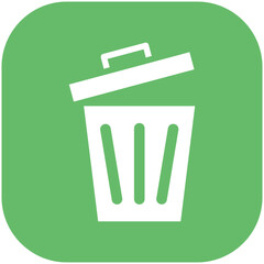 Canvas Print - Trash vector icon illustration of Pollution iconset.