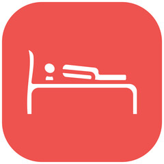 Canvas Print - Sleeping vector icon illustration of Housekeeping iconset.