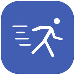 Sticker - Running Person vector icon illustration of Physical Fitness iconset.