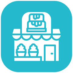 Wall Mural - Bakery Shop vector icon illustration of Shops and Stores iconset.