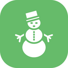 Canvas Print - Snowman Icon