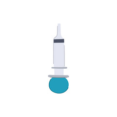 Poster - shot syringe cartoon vector illustration