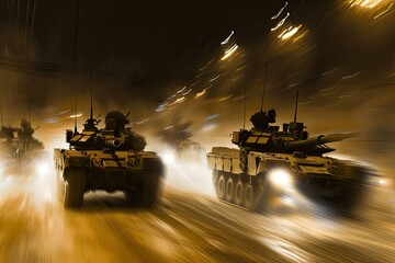 tank in the night