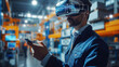 © visoot - Engineer use augmented mixed virtual reality to education and training, repairs and maintenance, sales, product and site design. Generative AI.