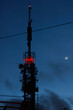 antenna tower at sunset