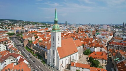 Wall Mural - Bratislava cityscape in summer, Slovakia