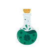 Cone with a potion of good luck. St. Patrick's Day concept