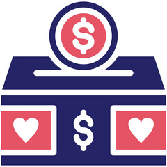 Poster - Donation Box vector icon illustration of Donations iconset.