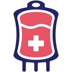 Poster - Blood Bag vector icon illustration of Health Checkup iconset.