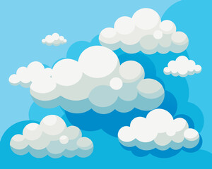 cloud cloudy sky beautiful amazing fantastic vector illustration firmament heavens