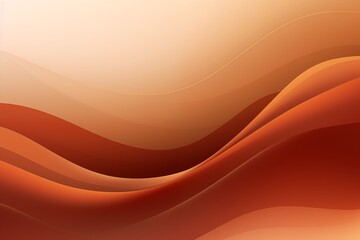 Poster - Brown wave gradient color background. Brown curve banner design. 