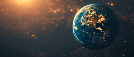 Wall Mural - earth in space