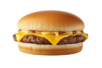 cheeseburger isolated on transparent