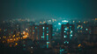 Blurry Night Shot of City