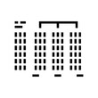 radix sort algorithm glyph icon vector. radix sort algorithm sign. isolated symbol illustration